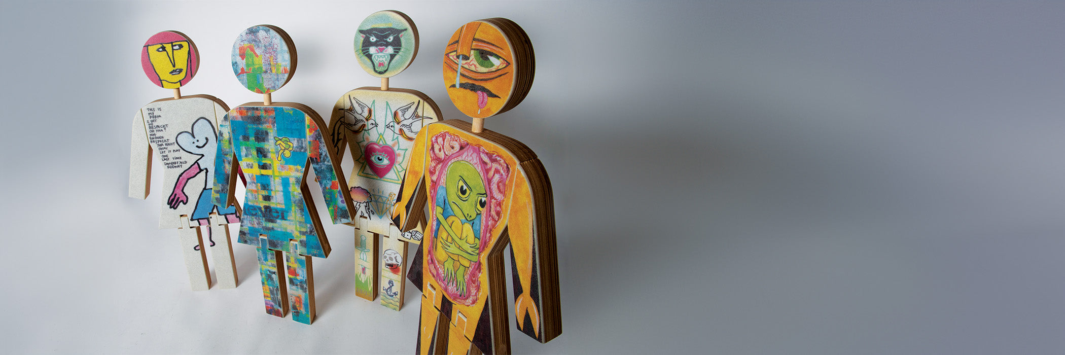 Modernica 4 Girl Dolls