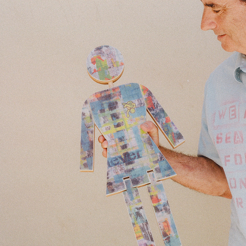 Lance holding the Girl doll